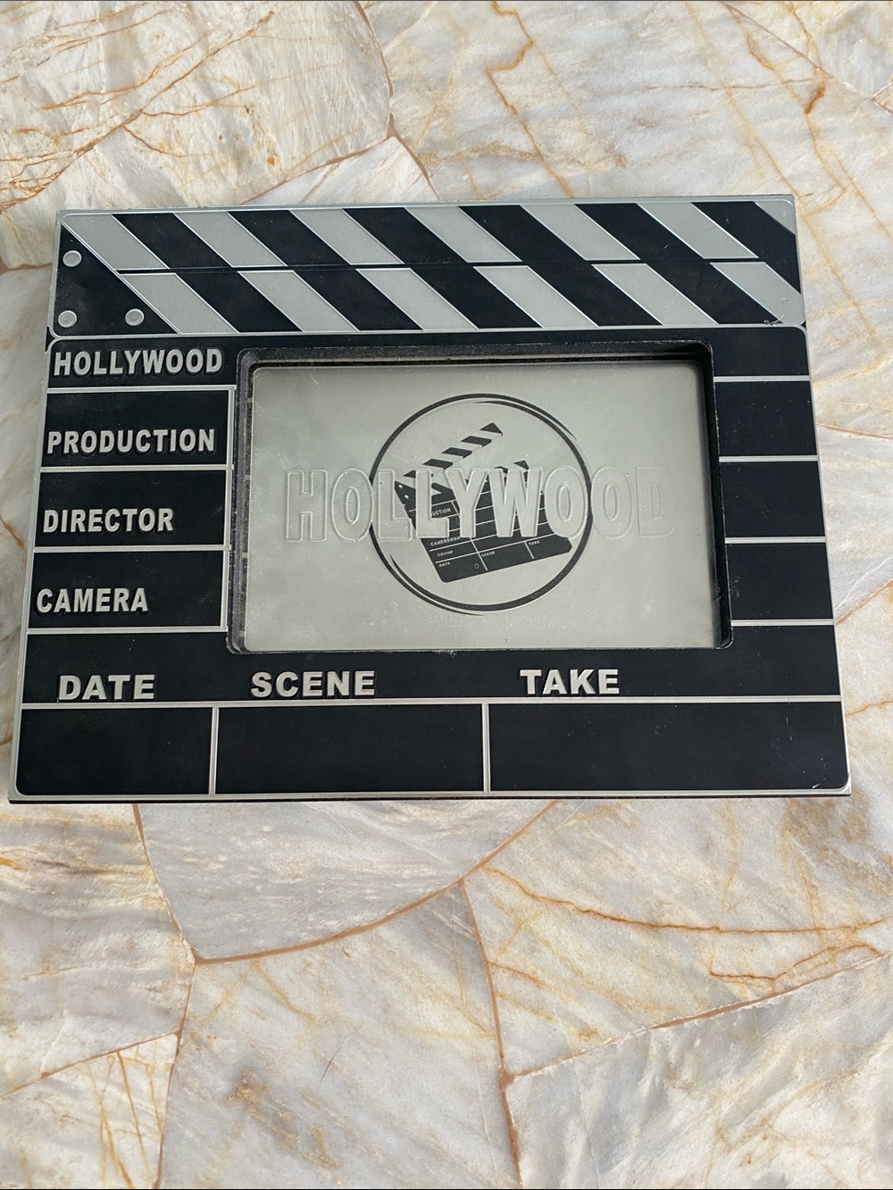 Black Clapperboard Photo Frame - Film Set Decor from Hollywood California 4x6
